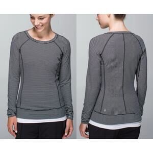 Lululemon Race Your Pace Striped Long Sleeve